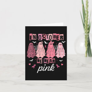 Im Oktober tragen wir rosa Brustkrebs-Bewusstsein Karte