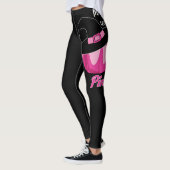 Im Oktober tragen wir rosa Brustkrebs-Bewusstsein Leggings (Links)