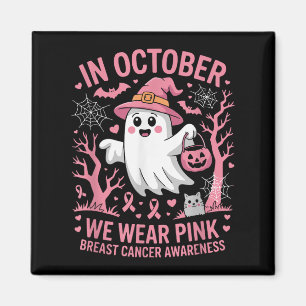 Im Oktober tragen wir rosa Brustkrebs-Bewusstsein Magnet