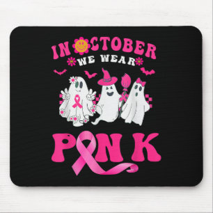 Im Oktober tragen wir rosa Brustkrebs-Bewusstsein  Mousepad