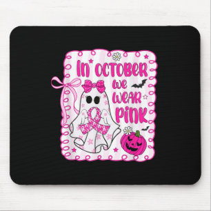 Im Oktober tragen wir rosa Brustkrebs-Bewusstsein Mousepad