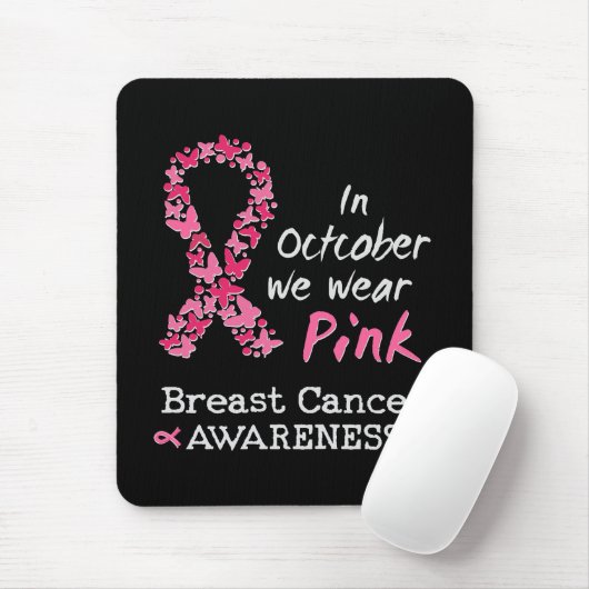 Im Oktober tragen wir rosa Brustkrebs-Bewusstsein Mousepad (Mit Mouse)