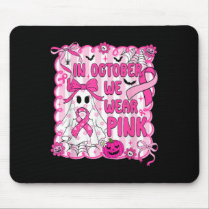 Im Oktober tragen wir rosa Brustkrebs-Bewusstsein  Mousepad