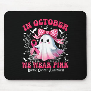 Im Oktober tragen wir rosa Brustkrebs-Bewusstsein Mousepad