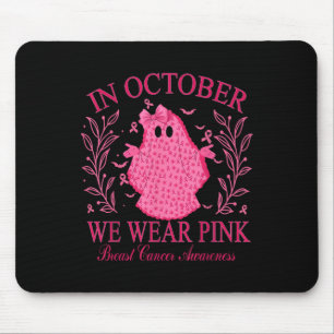 Im Oktober tragen wir rosa Brustkrebs-Bewusstsein Mousepad