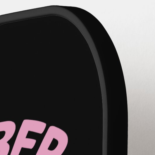 Im Oktober tragen wir rosa Brustkrebs-Bewusstsein Pickleball Schläger (Linke Seite)