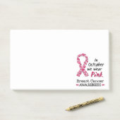 Im Oktober tragen wir rosa Brustkrebs-Bewusstsein Post-it Klebezettel (Auf Schreibtisch)