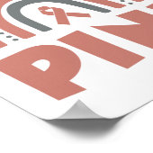 Im Oktober tragen wir rosa Brustkrebs-Bewusstsein Poster (Ecke)