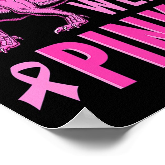 Im Oktober tragen wir rosa Brustkrebs-Bewusstsein Poster (Ecke)