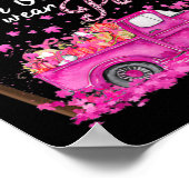 Im Oktober tragen wir rosa Brustkrebs-Bewusstsein Poster (Ecke)
