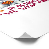 Im Oktober tragen wir rosa Brustkrebs-Bewusstsein Poster (Ecke)