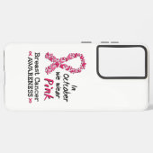Im Oktober tragen wir rosa Brustkrebs-Bewusstsein Samsung Galaxy Hülle (Linke Seite)