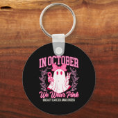 Im Oktober tragen wir rosa Brustkrebs-Bewusstsein  Schlüsselanhänger (Vorderseite)