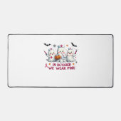 Im Oktober tragen wir rosa Brustkrebs-Bewusstsein Schreibtischunterlage (Vorderseite)