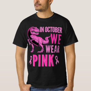 Im Oktober tragen wir rosa Brustkrebs-Bewusstsein T-Shirt