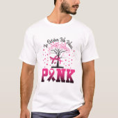 Im Oktober tragen wir rosa, Brustkrebs-Bewusstsein T-Shirt (Vorderseite)