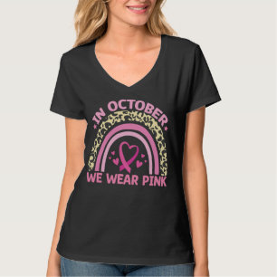 Im Oktober tragen wir rosa Brustkrebs-Bewusstsein T-Shirt