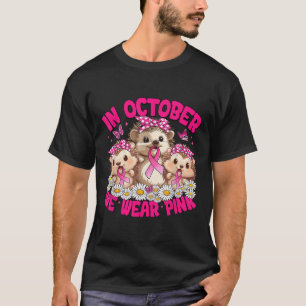 Im Oktober tragen wir rosa Brustkrebs-Bewusstsein T-Shirt