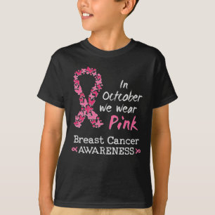 Im Oktober tragen wir rosa Brustkrebs-Bewusstsein T-Shirt