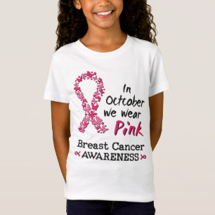 Im Oktober tragen wir rosa Brustkrebs-Bewusstsein T-Shirt