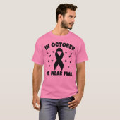 Im Oktober tragen wir rosa Brustkrebs-Bewusstsein T-Shirt (Vorne ganz)