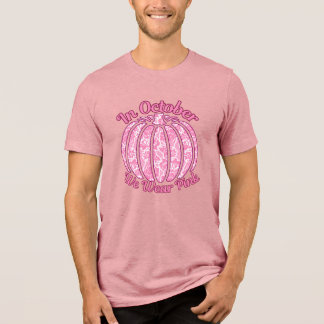 Im Oktober tragen wir rosa Brustkrebs-Bewusstsein Tri-Blend Shirt