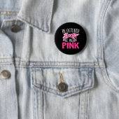 Im Oktober tragen wir rosa Brustkrebs Button (Beispiel)