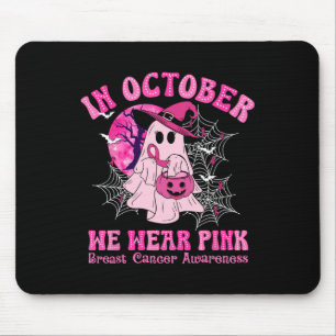 Im Oktober tragen wir rosa Brustkrebs Frauen Geist Mousepad