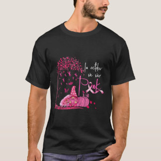 Im Oktober tragen wir rosa Brustkrebs Gnome Pumpki T-Shirt