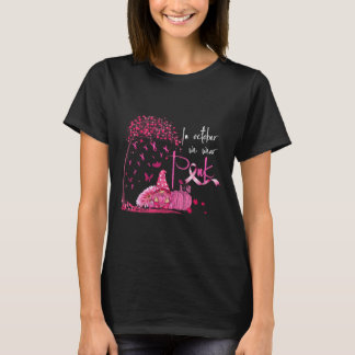 Im Oktober tragen wir rosa Brustkrebs Gnome Pumpki T-Shirt