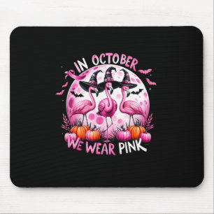 Im Oktober tragen wir rosa Brustkrebs Halloween Mousepad