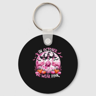 Im Oktober tragen wir rosa Brustkrebs Halloween Schlüsselanhänger