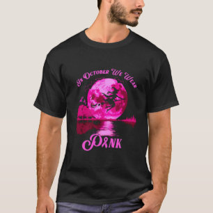 Im Oktober tragen wir rosa Brustkrebs Halloween T-Shirt