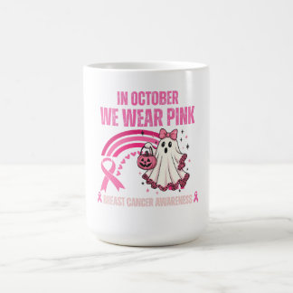 Im Oktober tragen wir rosa Brustkrebs Kaffeetasse