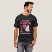 Im Oktober tragen wir rosa Brustkrebs T-Shirt (Vorne ganz)