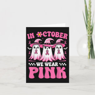 Im Oktober tragen wir Rosa Brustkrebsbewusstsein H Karte