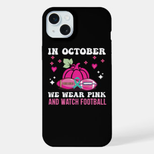 im oktober tragen wir rosa Brustkrebsbewusstsein iPhone 15 Plus Hülle