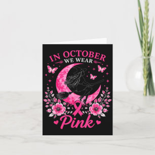 Im Oktober tragen wir Rosa Brustkrebsbewusstsein  Karte
