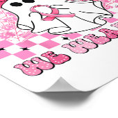 Im Oktober tragen wir rosa Brustkrebserkrankungen Poster (Ecke)