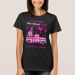 Im Oktober tragen wir rosa Brustkrebserkrankungen T-Shirt