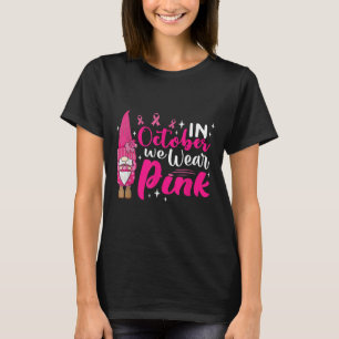 Im Oktober tragen wir rosa Brustkrebserkrankungen T-Shirt