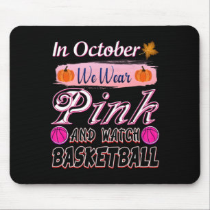 Im Oktober tragen wir rosa Bysketbyll Brustkrebs A Mousepad