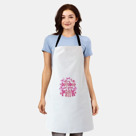 🎀 im Oktober tragen wir rosa Design Schürze (Getragen)
