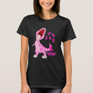 Im Oktober tragen wir rosa Dinosaurier Trex Dino K T-Shirt