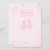 Im Oktober tragen wir rosa   Einladung (Rückseite)