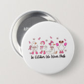 Im Oktober tragen wir rosa Entendesign 🎀 🦆 💗 Button (Vorne & Hinten)