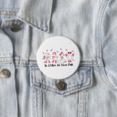 Im Oktober tragen wir rosa Entendesign 🎀 🦆 💗 Button (Beispiel)