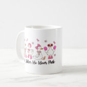Im Oktober tragen wir rosa Entendesign 🎀 🦆 💗 Kaffeetasse (Vorderseite Links)