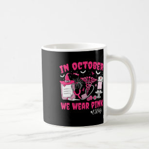 Im Oktober tragen wir rosa Er Life Er Nurse Brust  Kaffeetasse