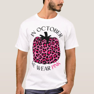 Im Oktober tragen wir rosa Erntedank Brustkrebs T-Shirt